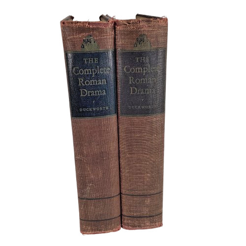 The Complete Roman Drama in 2 Volumes Duckworth First Printing 1942 2 HCs Good