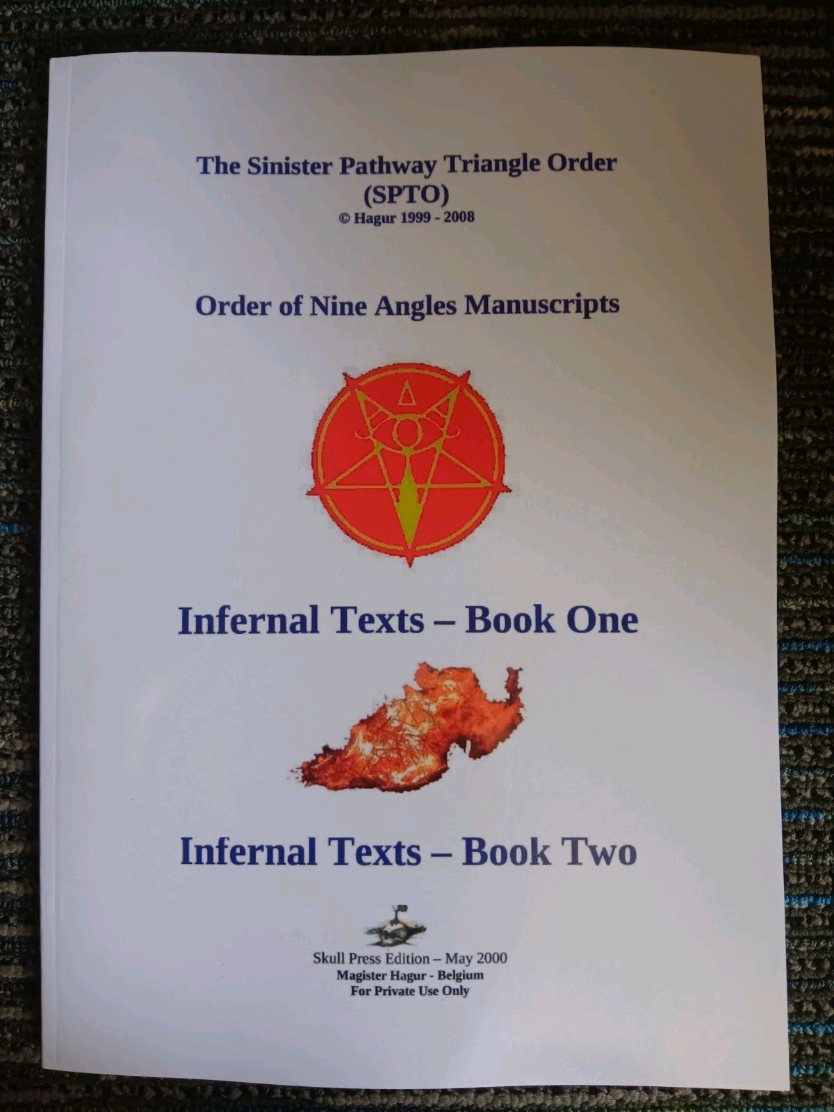 Magister Hagur: Infernal Texts Book 1&2 O9a Occult order of nine angles Satanism