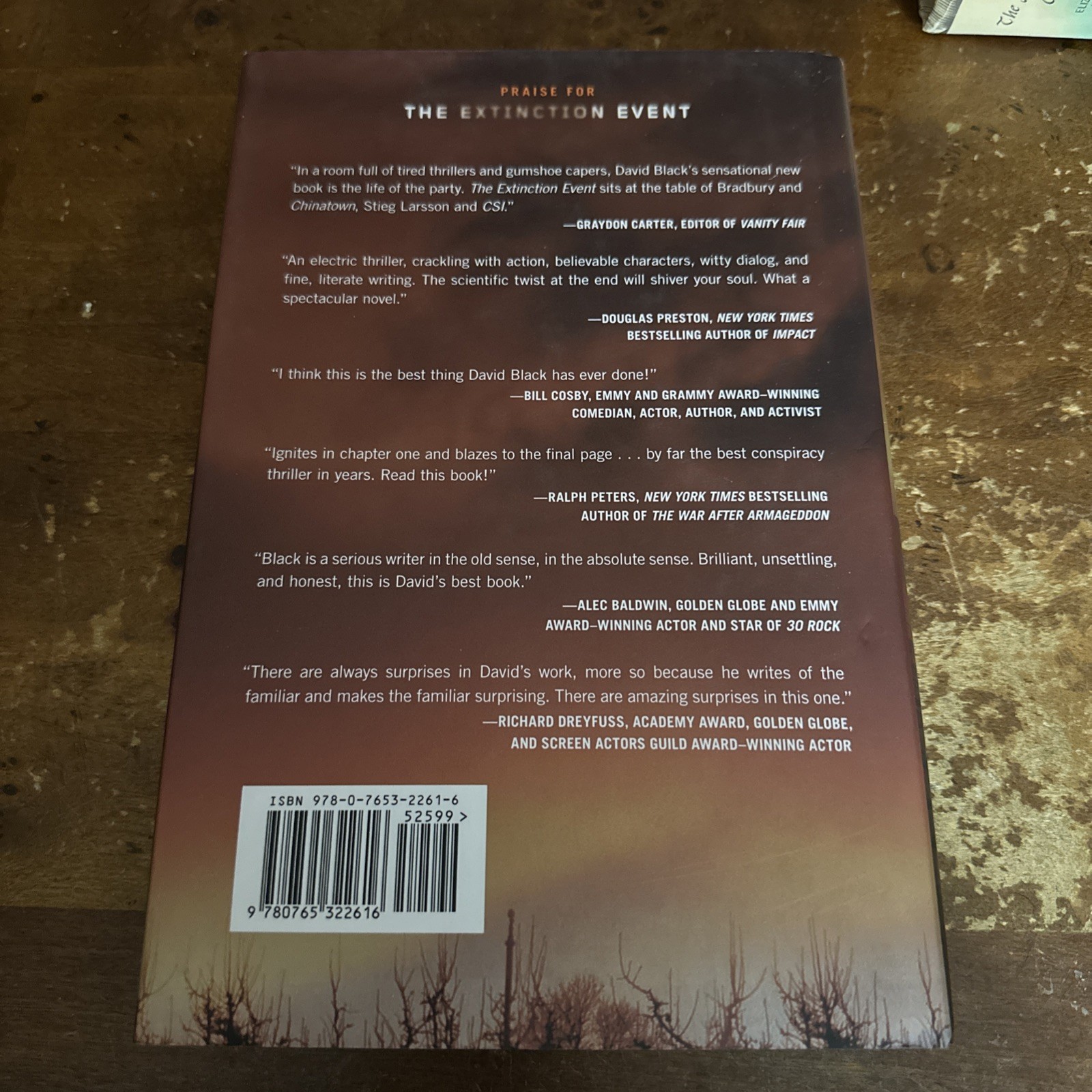 The Extinction Event SIGNED by David Black 2010 1st EDITION/PRINTING NEW