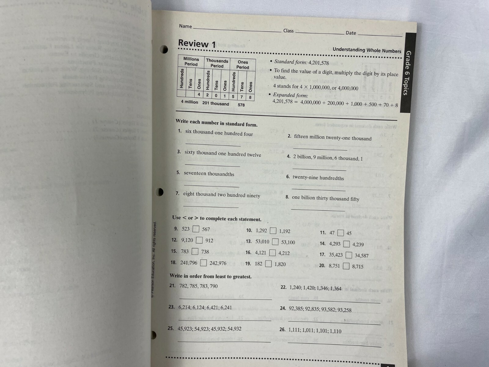 Prentice Hall Mathematics Middle Grades Mathematics skills and Review and Pract