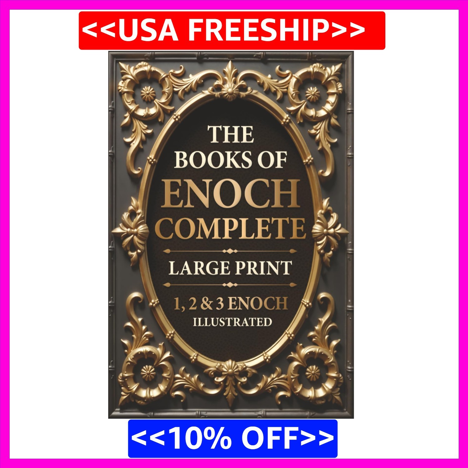 The Books of Enoch Complete LARGE PRINT (Illustrated): 1, 2 & 3 Enoch with Authe