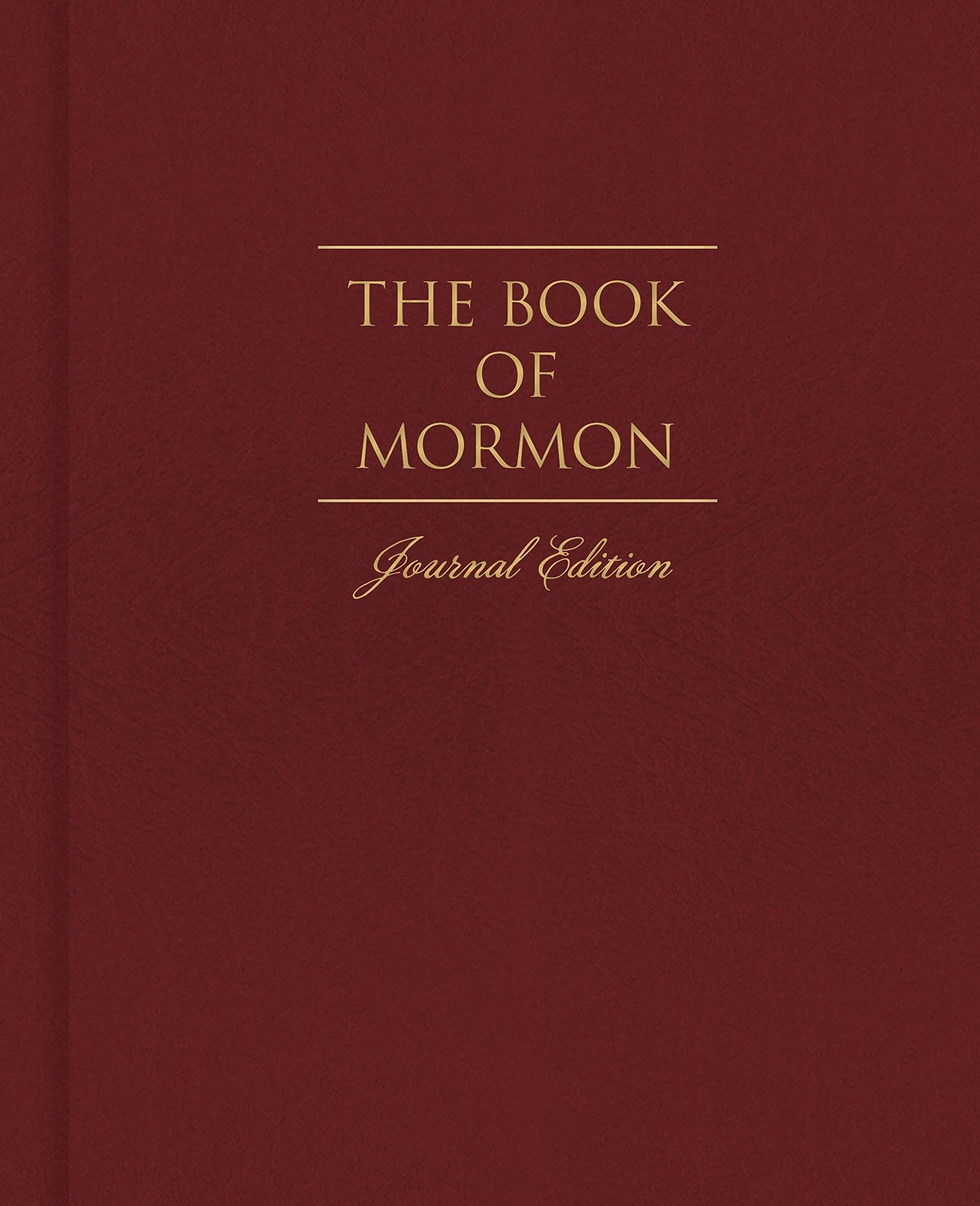The Book of Mormon Journal Edition Dark Red – No Index