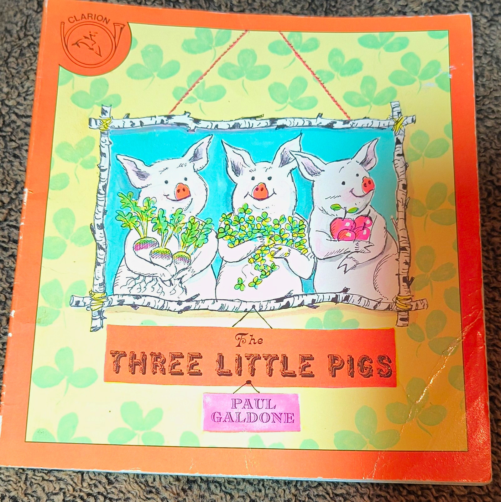 Clarion Books The Three Little Pigs Paul Galdone Illus PB 1970 Ages 4-8