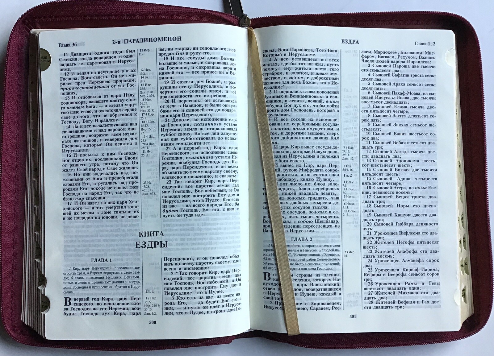 Russian Bible Medium Size 200×150 mm Zipper Thumb Index – Golden Edges БИБЛИЯ