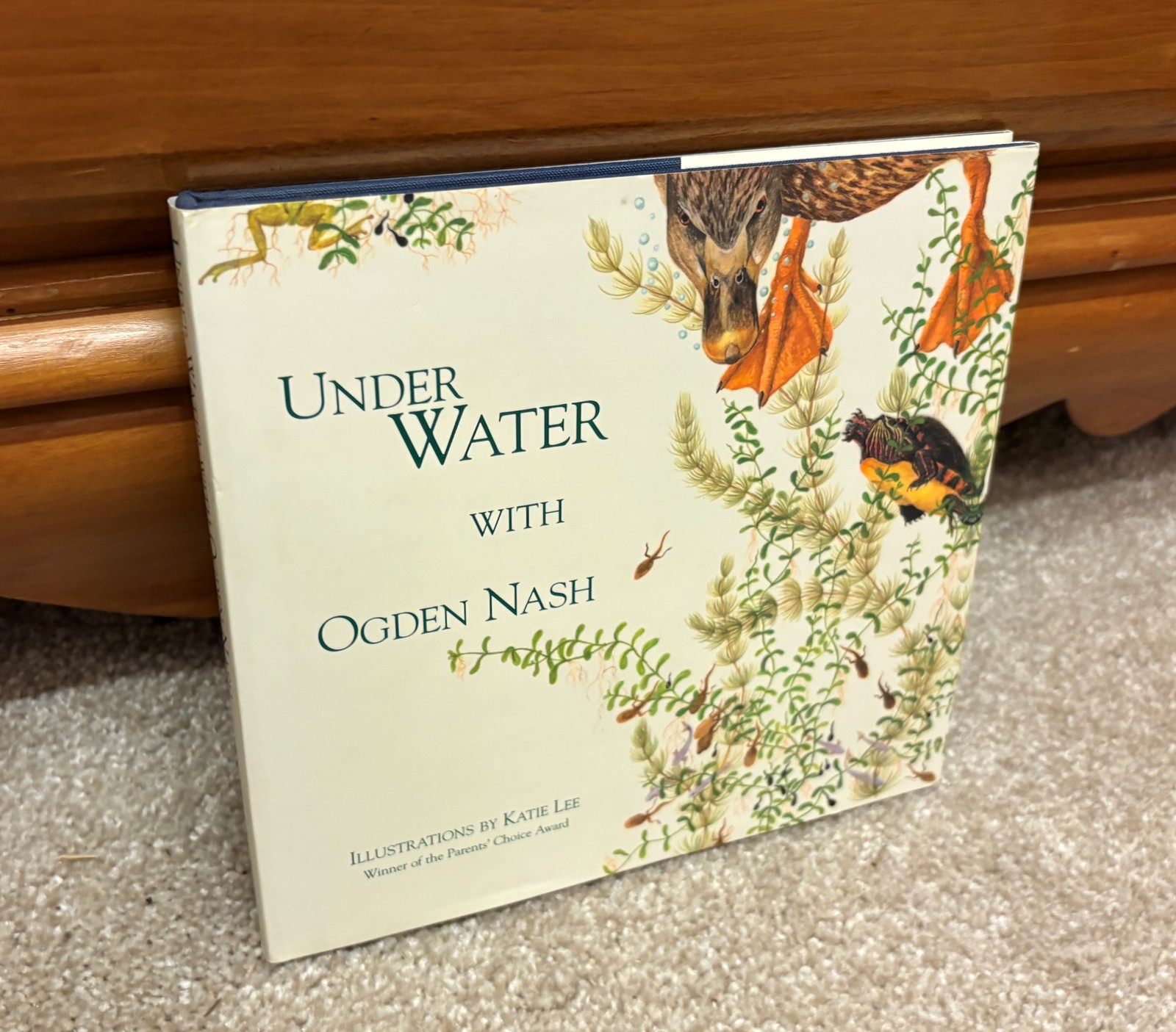 Under Water with Ogden Nash 1997 Katie Lee Hardcover Book w/ Cover Poetry