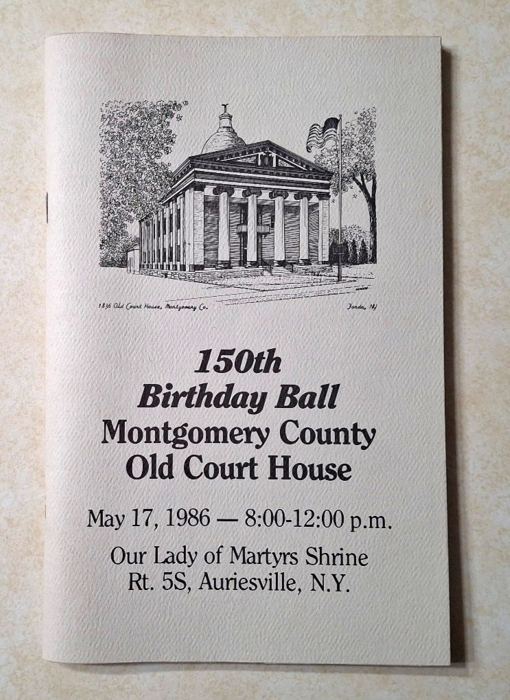Montgomery County NY Court House Vintage History Ads Book Fonda Johnstown 1986