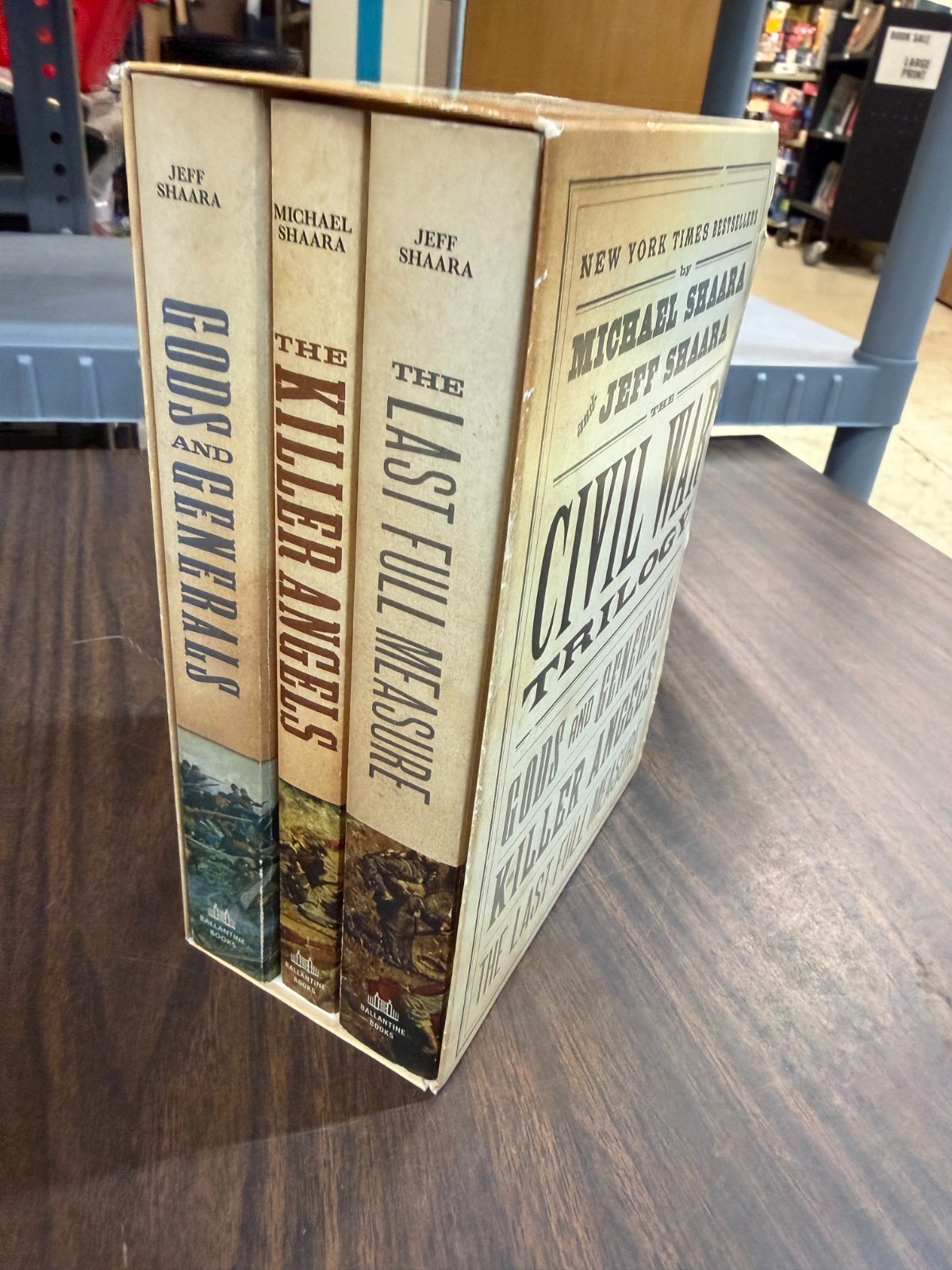 SIGNED! The Civil War Trilogy 3-Book Box Set by Michael Shaara, Jeff Shaara