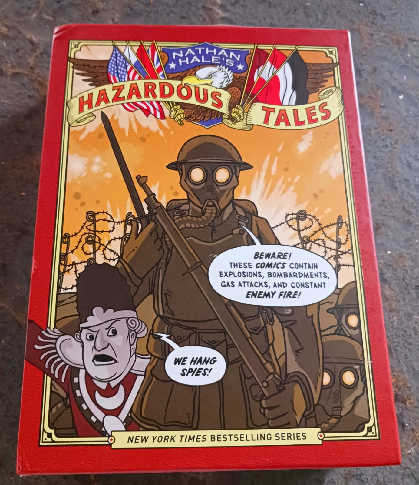 Nathan Hale’s Hazardous Tales 3-Book HC Box Set-Graphic Novels; LIKE NEW!