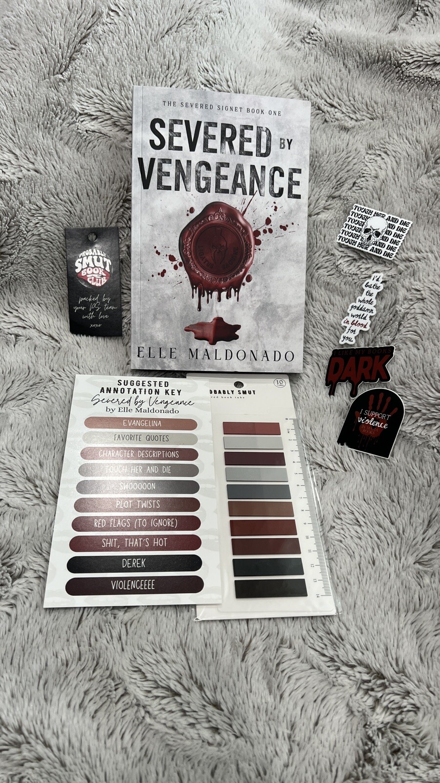 Severed By Vengeance Elle Maldonado Probably Smut Limited Edition Signed W Extra