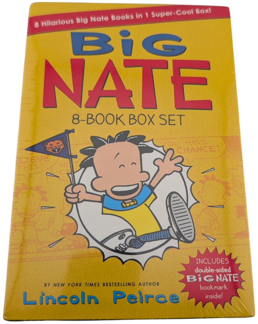 Big Nate 8 Book Box Set Lincoln Peirce Paperback Sealed 9780062964038