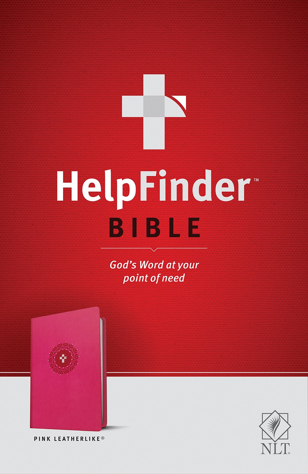 Tyndale HelpFinder Bible NLT (Red Letter, LeatherLike, Pink): God�s Word at You,