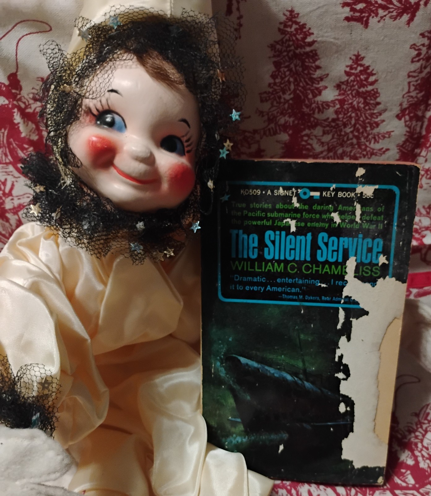 1959 The Silent Service William C. Chambliss 1st Printing WWII Submarine Signet