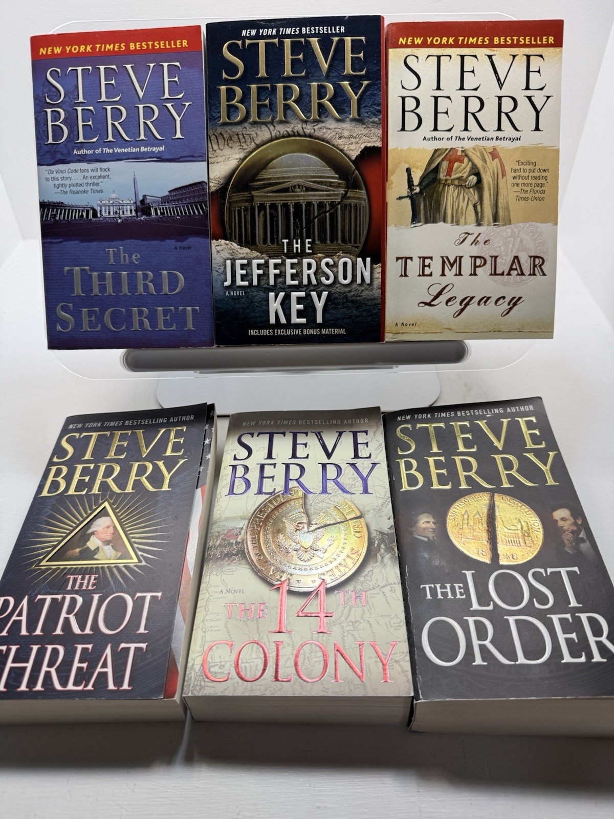 Steve Berry Cotton Malone Paperback Lot 6 Templar Jefferson Patriot