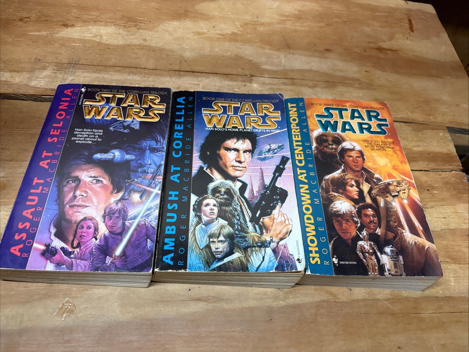 Star Wars: The Corellian Trilogy by Roger MacBride Allen PB #1-3 complete