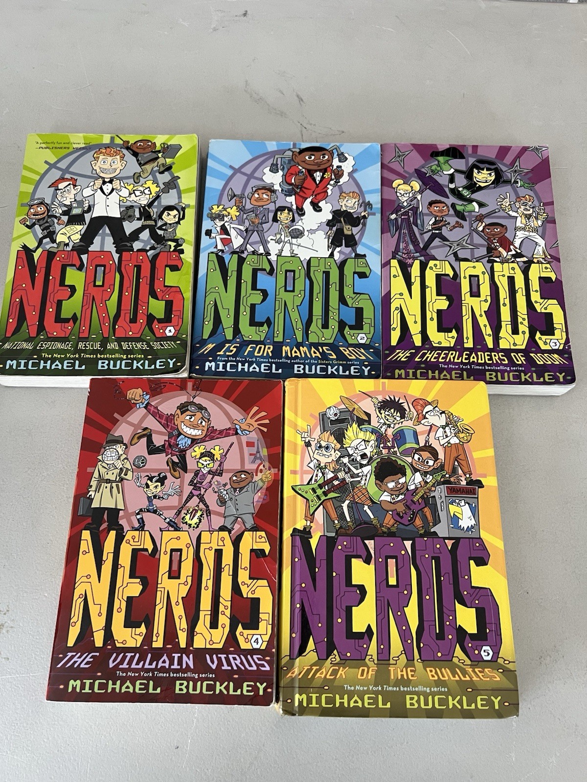NERDS SERIES COLLECTION MICHAEL BUCKLEY 5 BOOKS SET (NERDS