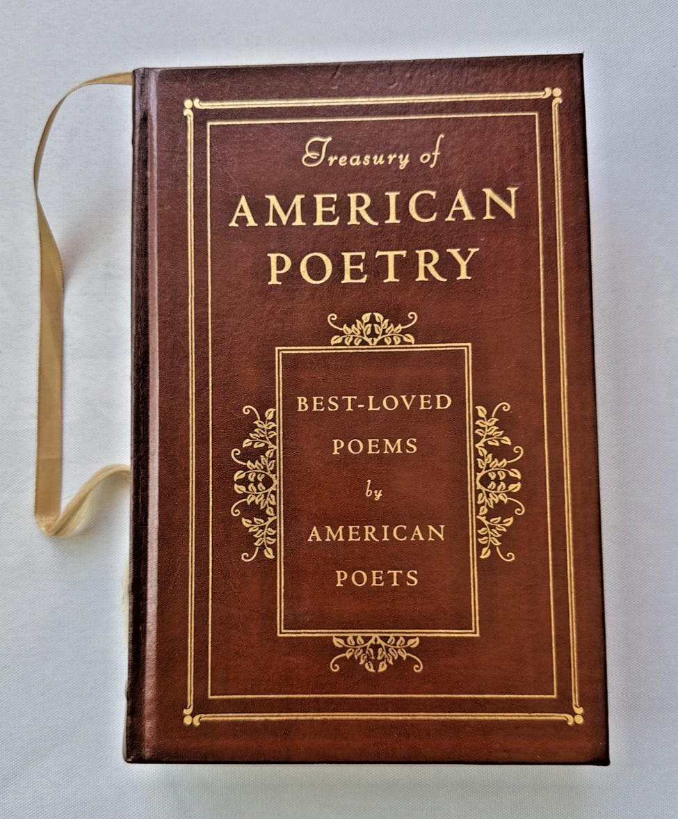 Treasury of American Poetry Leather-Bound Barnes & Noble Gold Gilt Pages