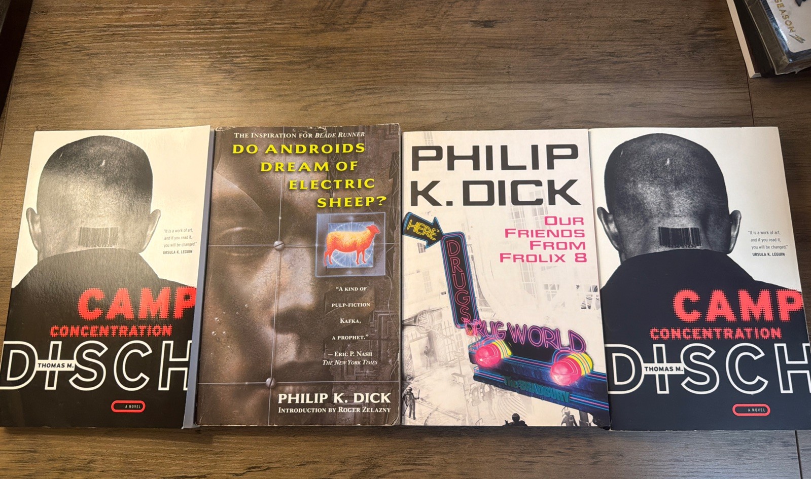 Thomas M. Disch & Philip K Dick – 4 Book Lot Trade PB VG