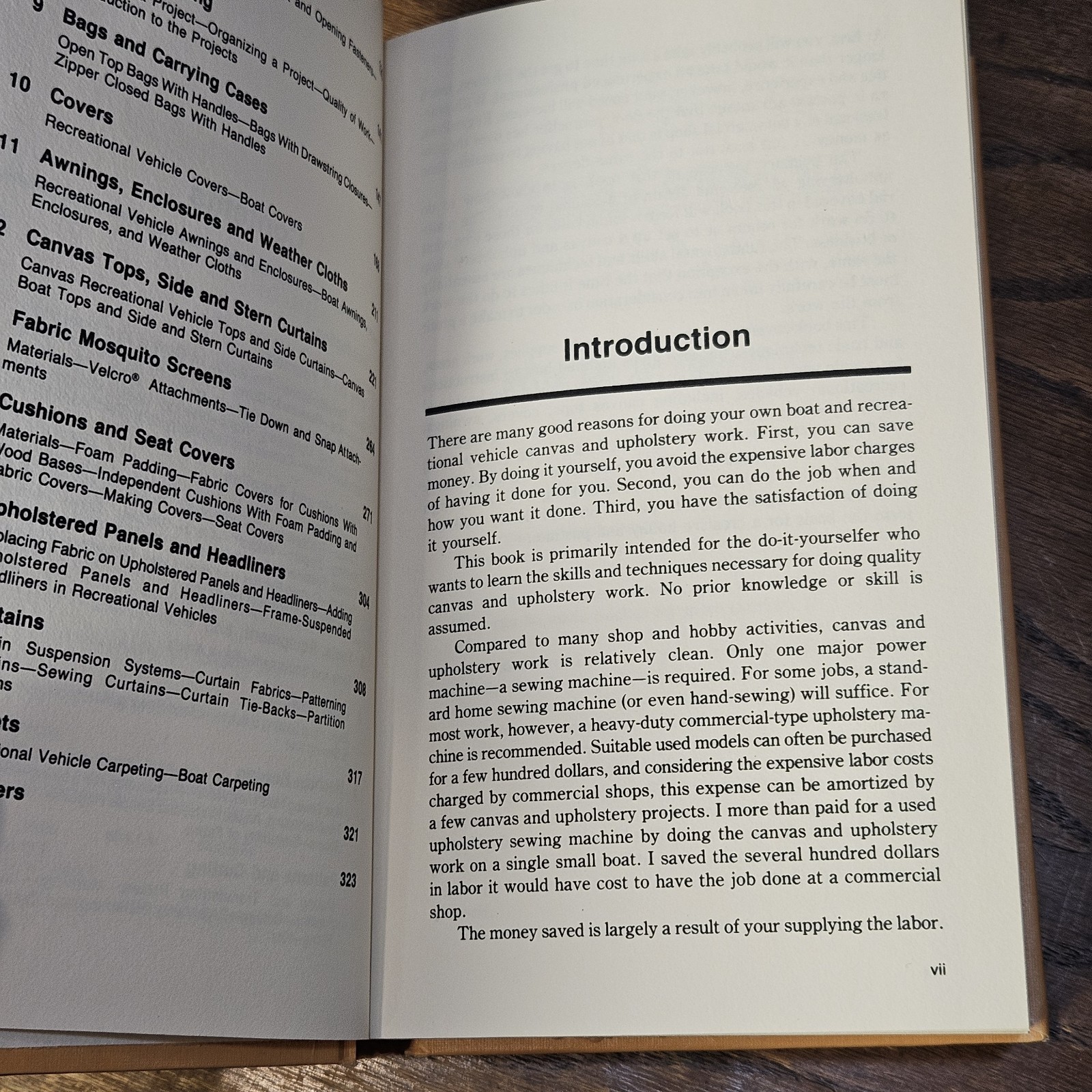 Canvas & Upholstery Projects for Boats & RVs by Jack Wiley 1986 HC TAB Very Good