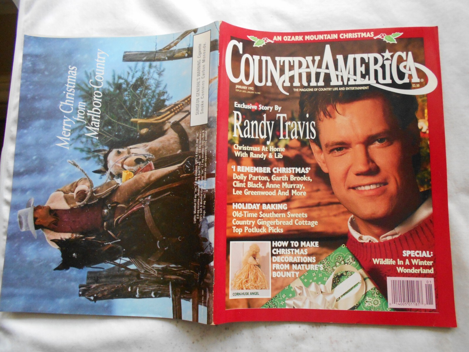 COUNTRY AMERICA Magazine-JANUARY 1992 RANDY TRAVIS