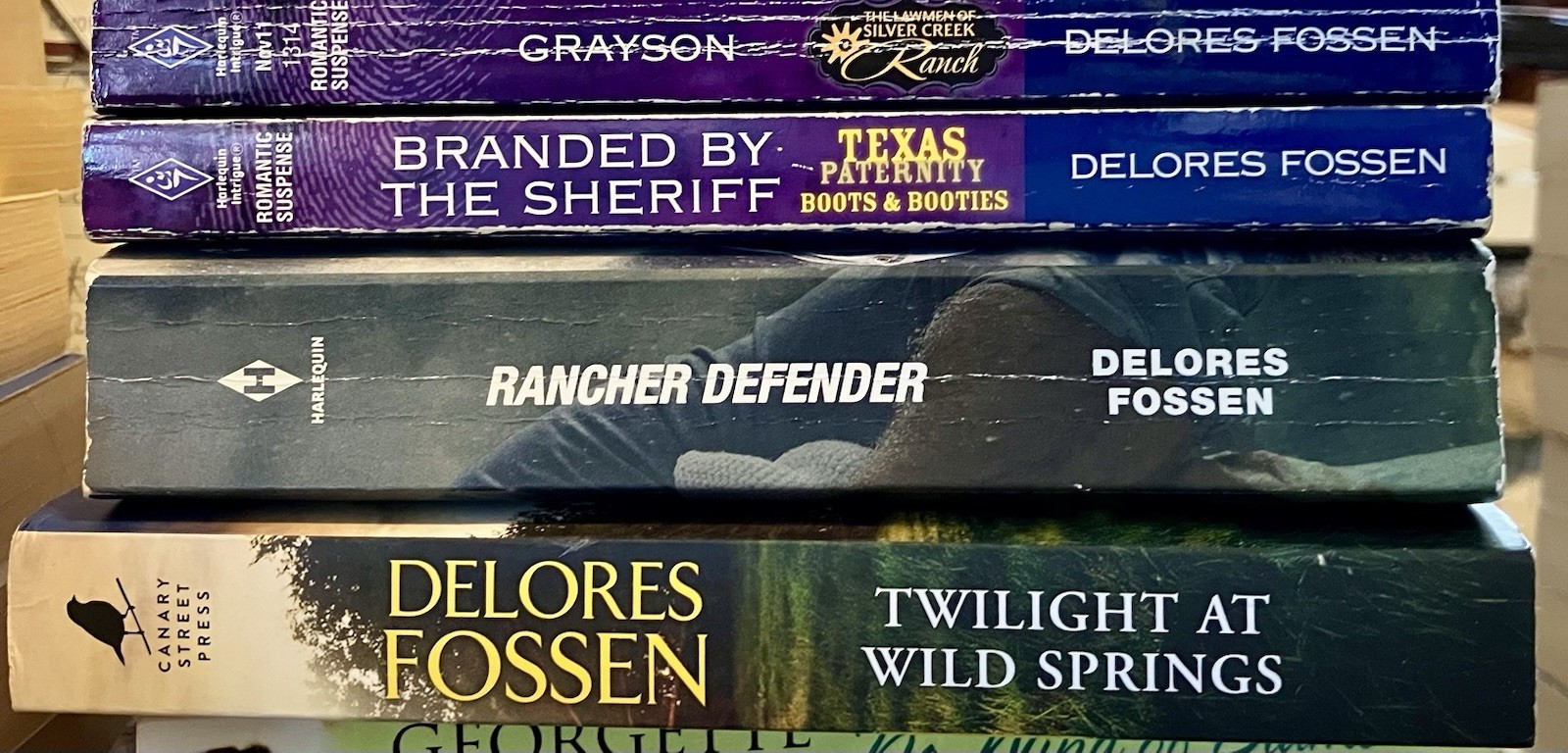Delores FOSSEN lot (4 pb / 6 stories ) cowboy romances