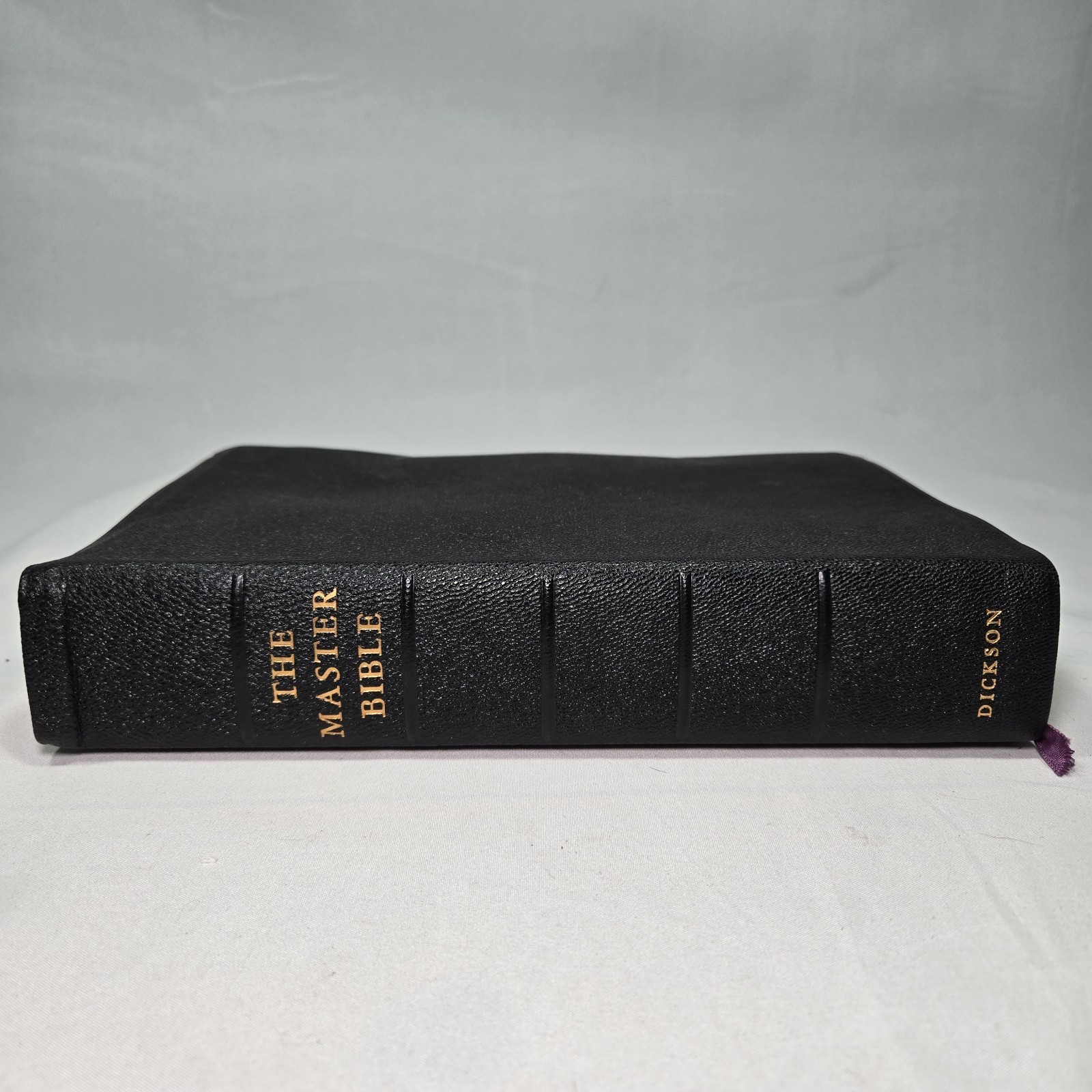 The Master Bible Dickson Vintage 1967 Revised & Enlarged Indexed Morocco Leather
