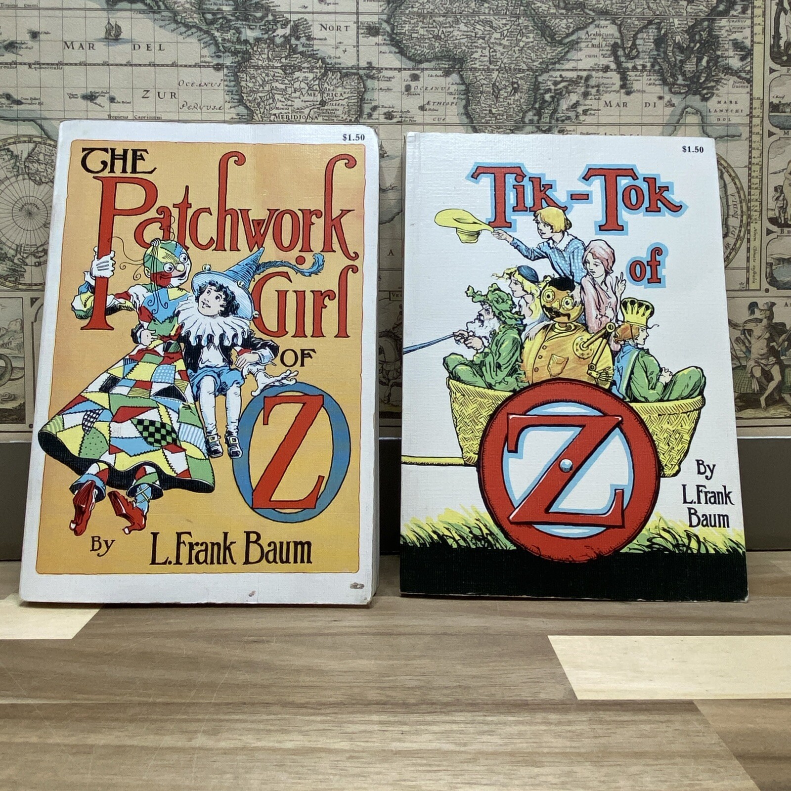 L. Frank Baum Books Lot Of 2 The Patchwork Girl Of Oz & Tik-Tok Of Oz