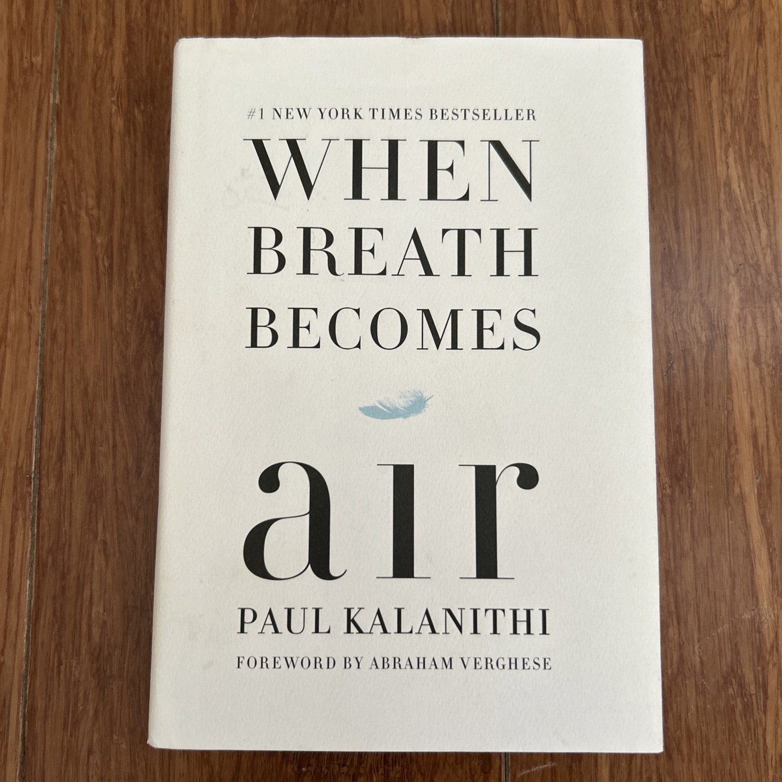 When Breath Becomes Air Paul Kalanithi Hardcover Pulitzer Prize