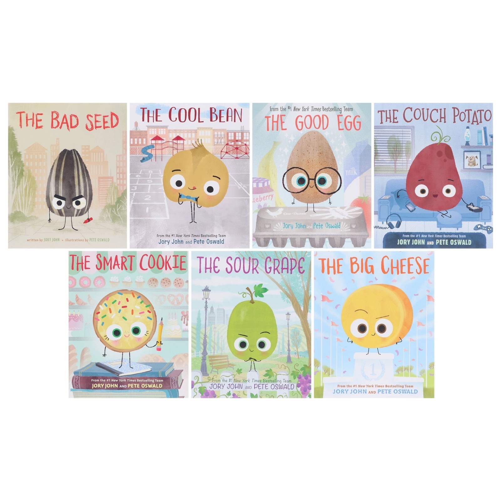 The Food Group Series by Jory John Children’s Paperback Book Lot 7