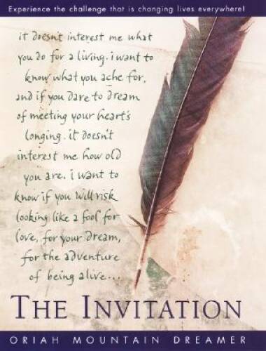The Invitation – Hardcover By Oriah Mountain Dreamer – GOOD