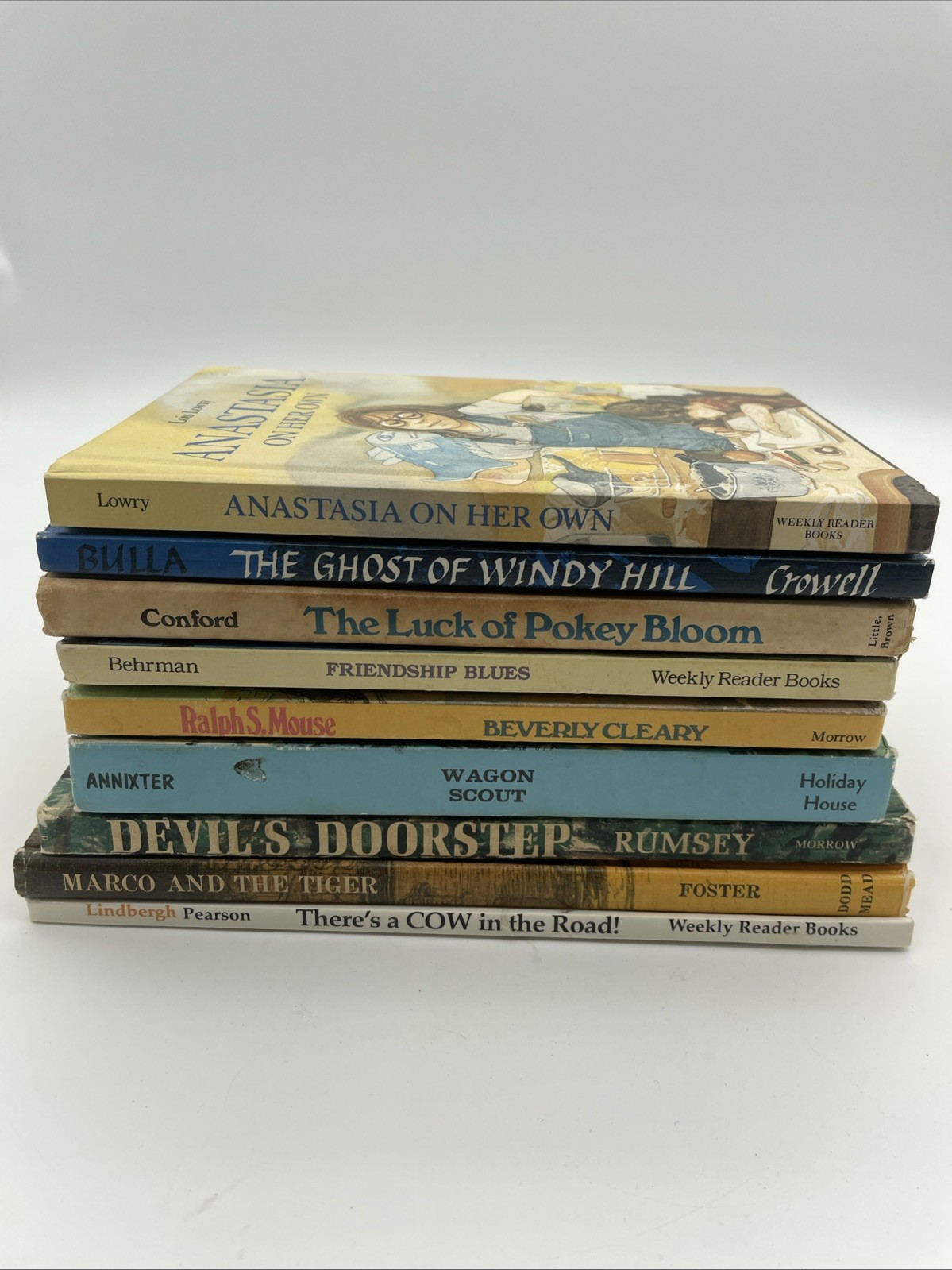 Lot of 9 Vintage Weekly Reader Hardcover Books – 60’s, 80’s, 90’s