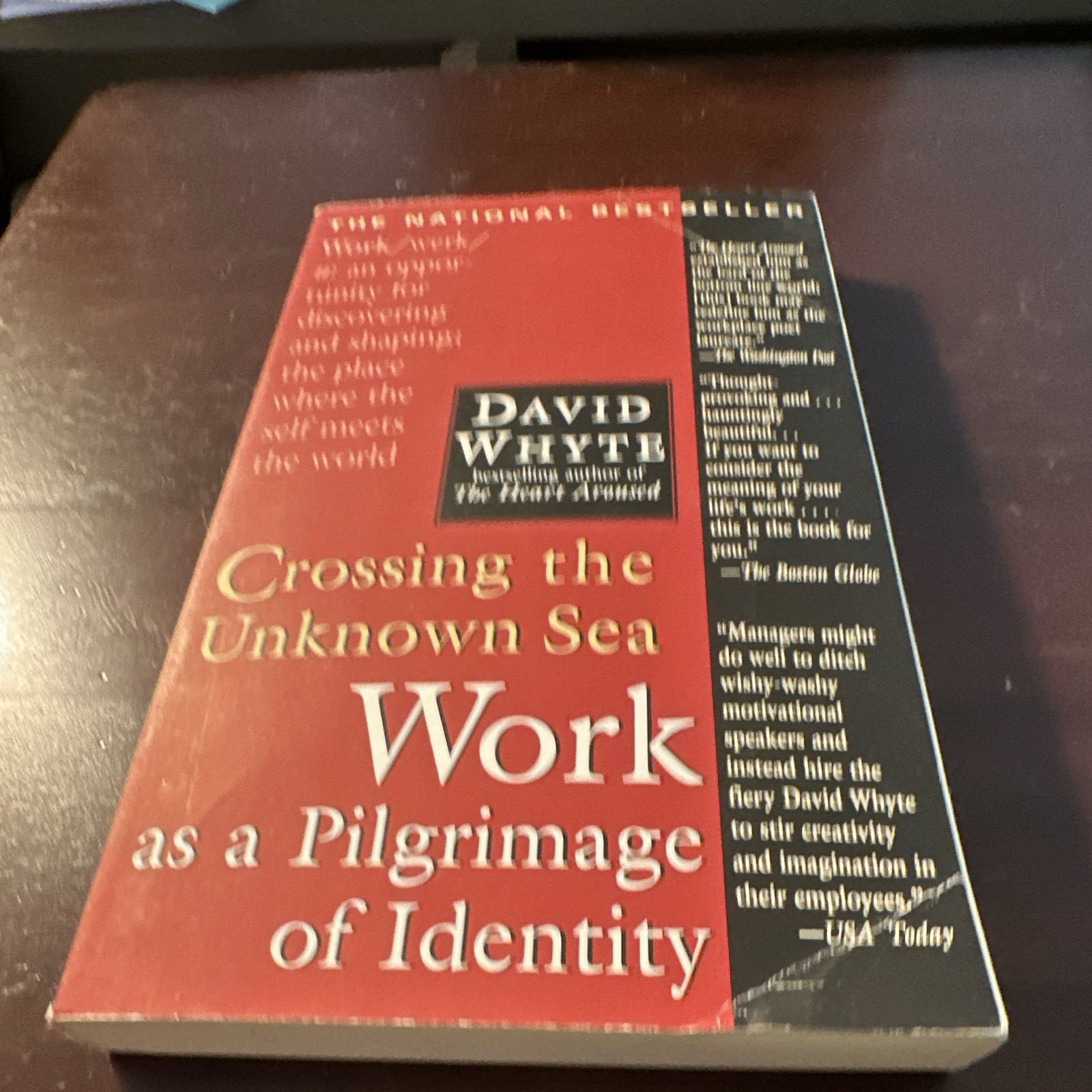 Riverhead Books Crossing the Unknown Sea David Whyte Trade Paperback 2002