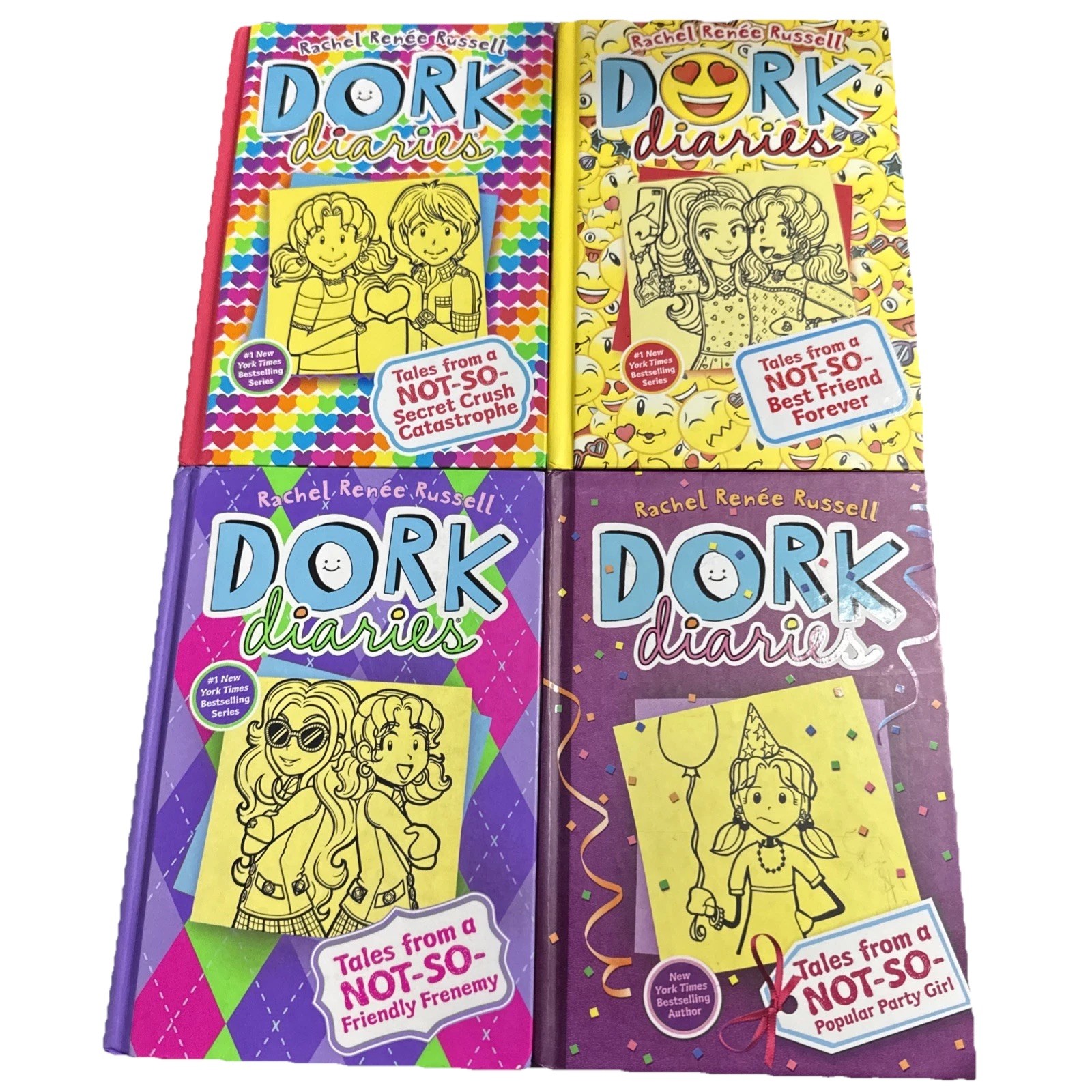 Rachel Renee Russell Lot Of 4 Dork Diaries – In Very Good Condition