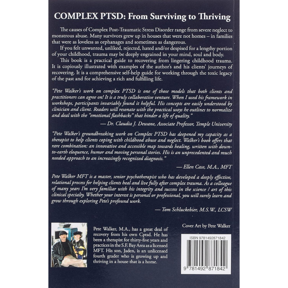 Complex PTSD Pete Walker Paperback Thriving Ways Childhood Trauma Recovery Guide