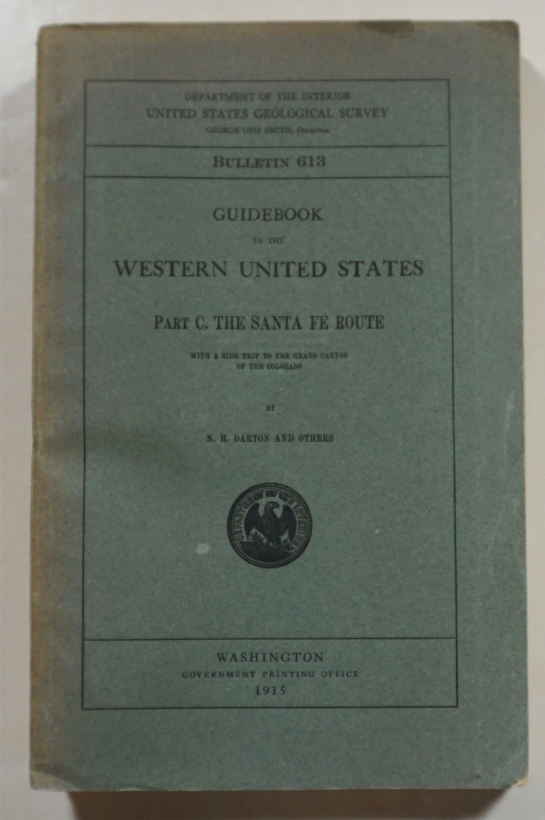 Guidebook of the Western United States Part C. The Santa Fe Route 1916 Southwest