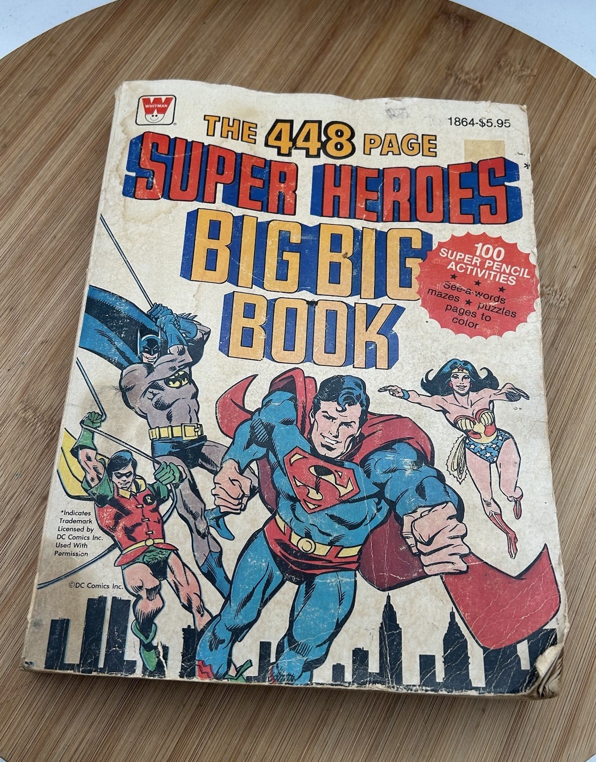1980 The 448 Page Super Heroes Big Big Book Coloring Activities Puzzles Superman
