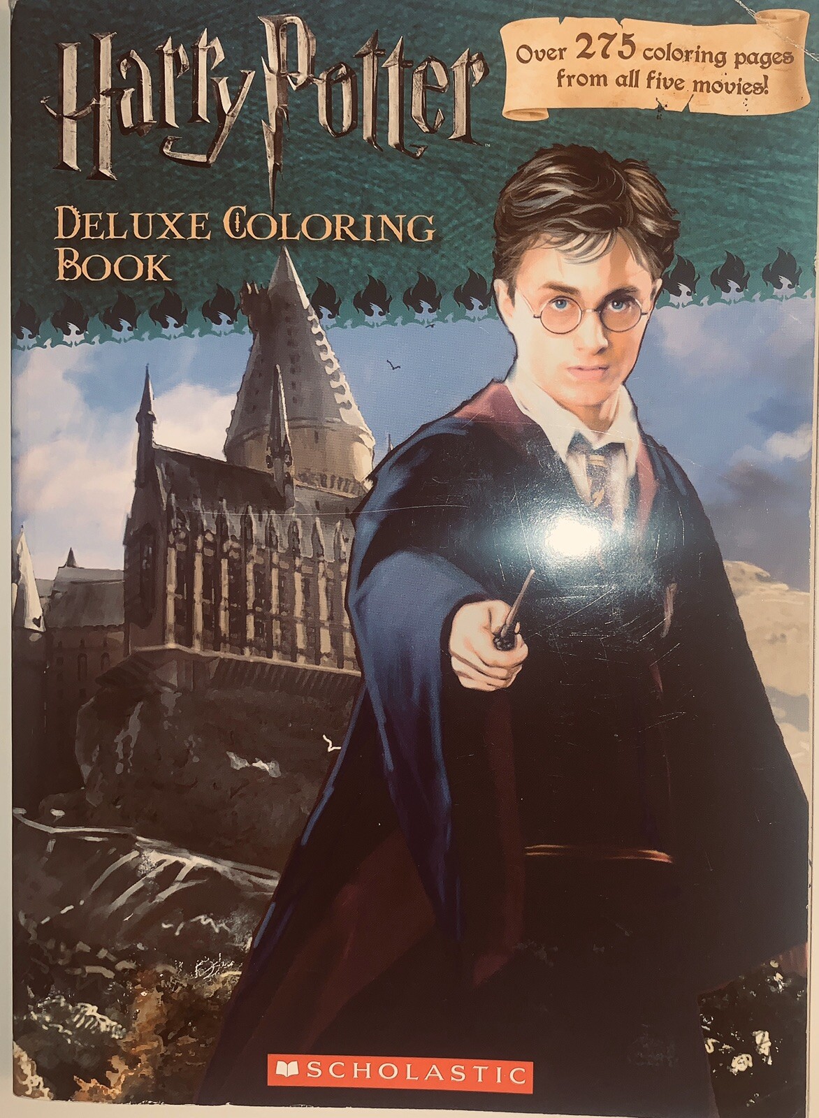 2007 NEW HARRY POTTER DELUXE COLORING BOOK(HARRY POTTER 275 PAGES 5MOVIE TIE IN)