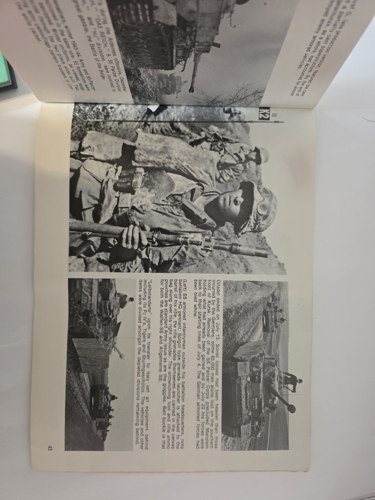 WAFFEN SS IN ACTION, WEAPONS NUMBER THREE, SQUADRON/SIGNAL PUBLICATIONS, 1973