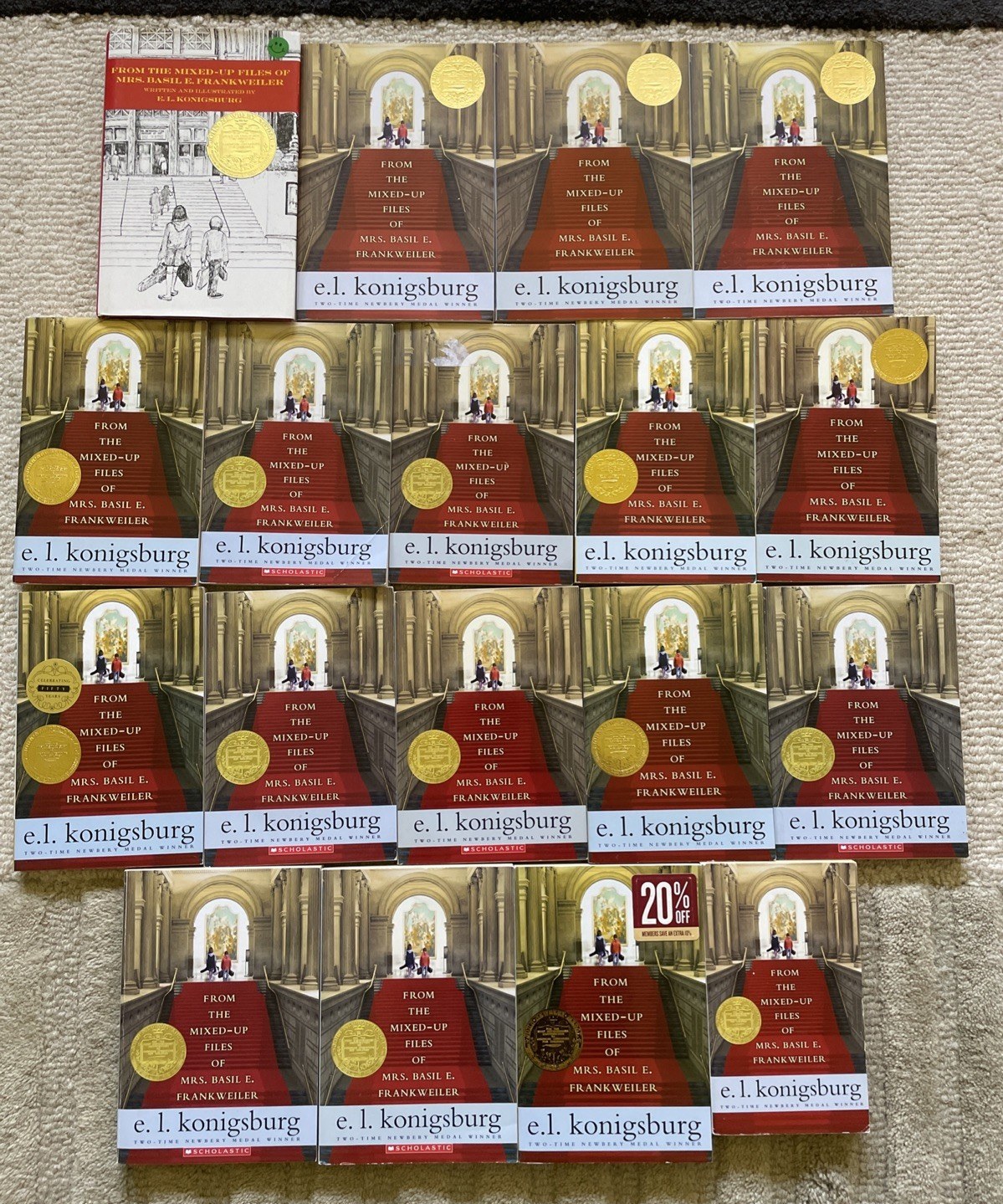 Lot of 18 From the Mixed Up Files of Mrs Basil E Frankweiler Guided Reading