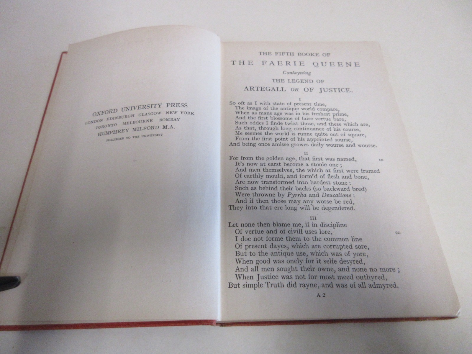 The Faerie Queene – Book 5 – by Spenser – Poetry – 154 Pages – Antique – 1915