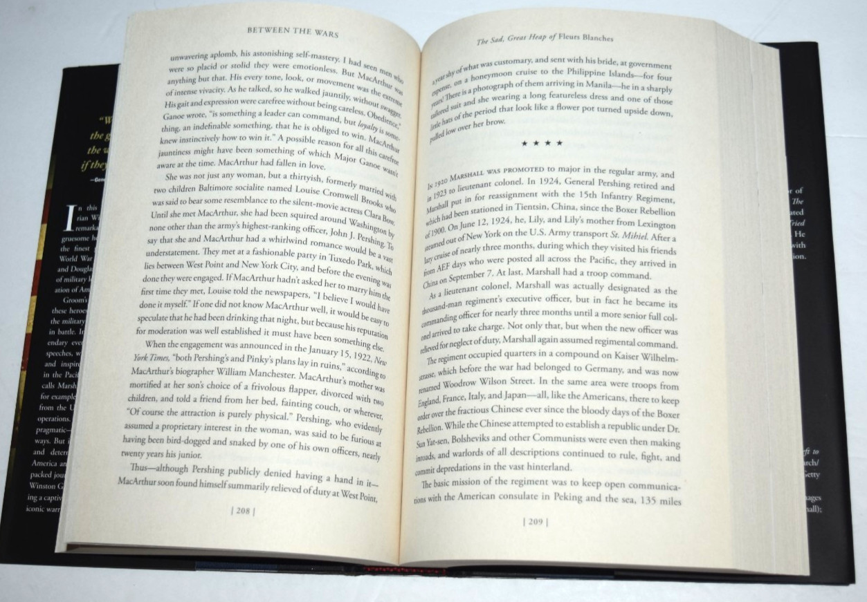 “THE GENERALS – Patton MacArthur and Marshall,” 492 Pages (c) 2015, Pre-0wned