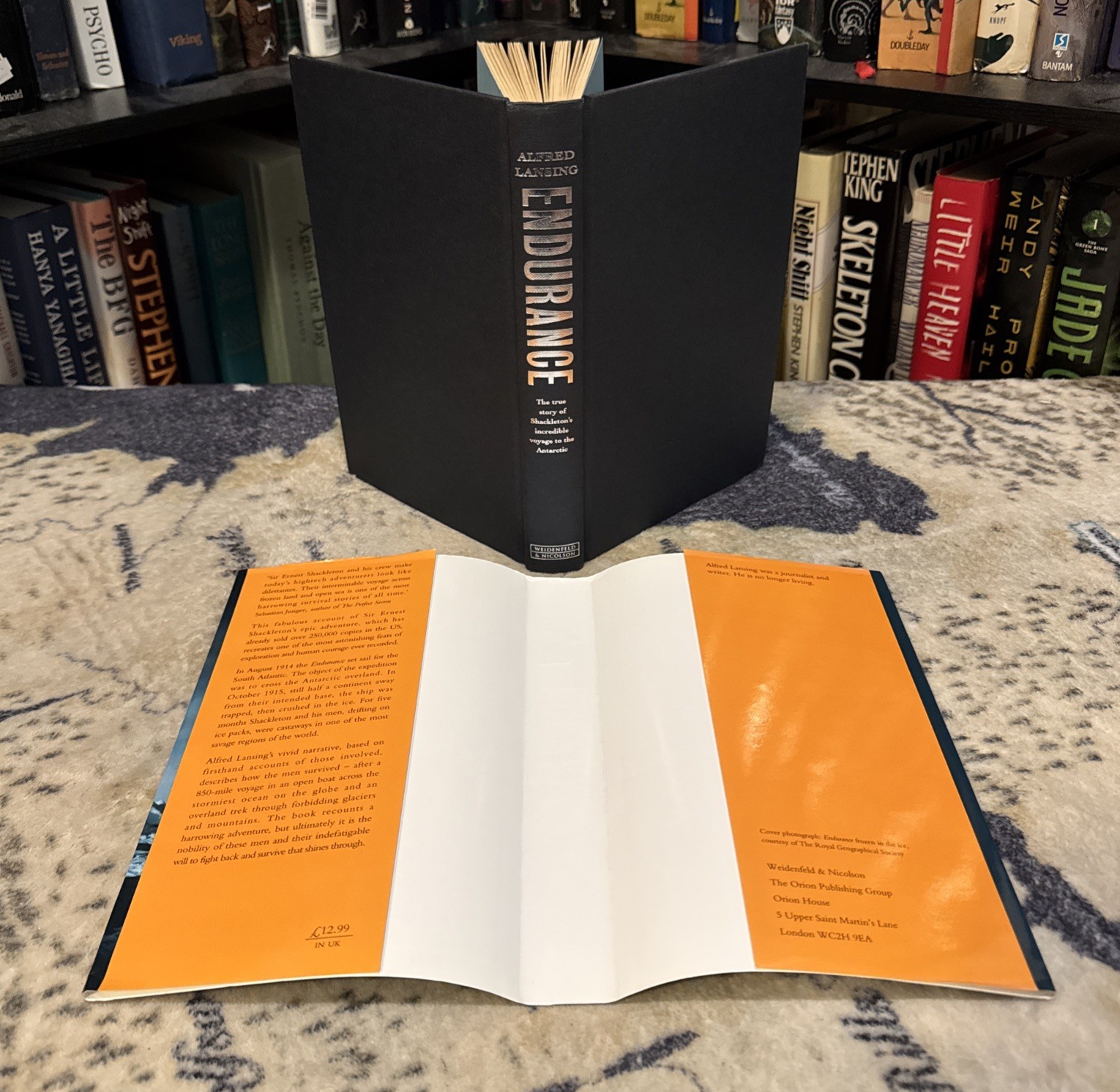 Endurance – Alfred Lansing (Hardcover) Weidenfeld First Edition/3rd Print, VG