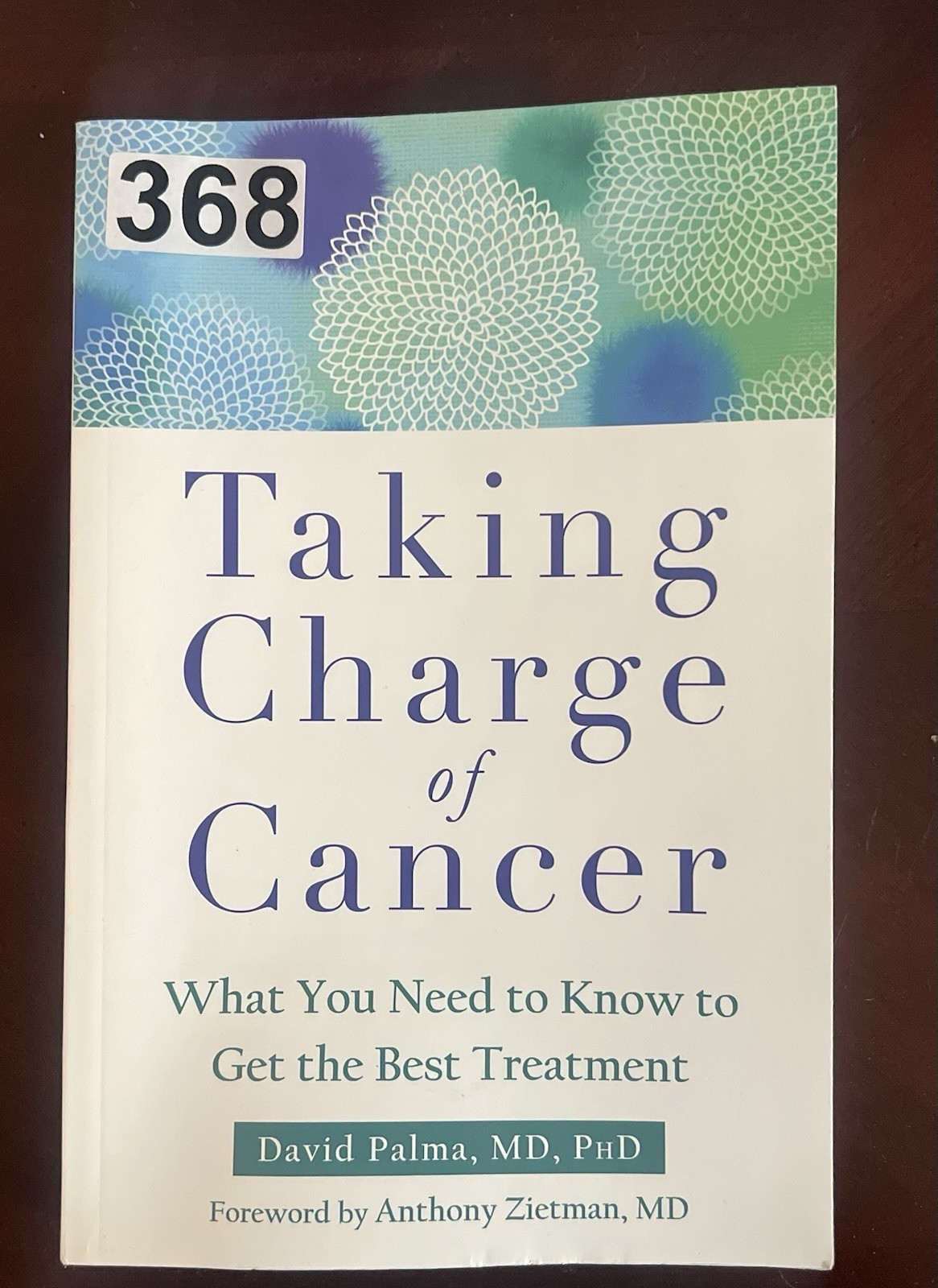 TAKING CHARGE OF CANCER: WHAT YOU NEED TO KNOW TO GET THE By David Palma **NEW**