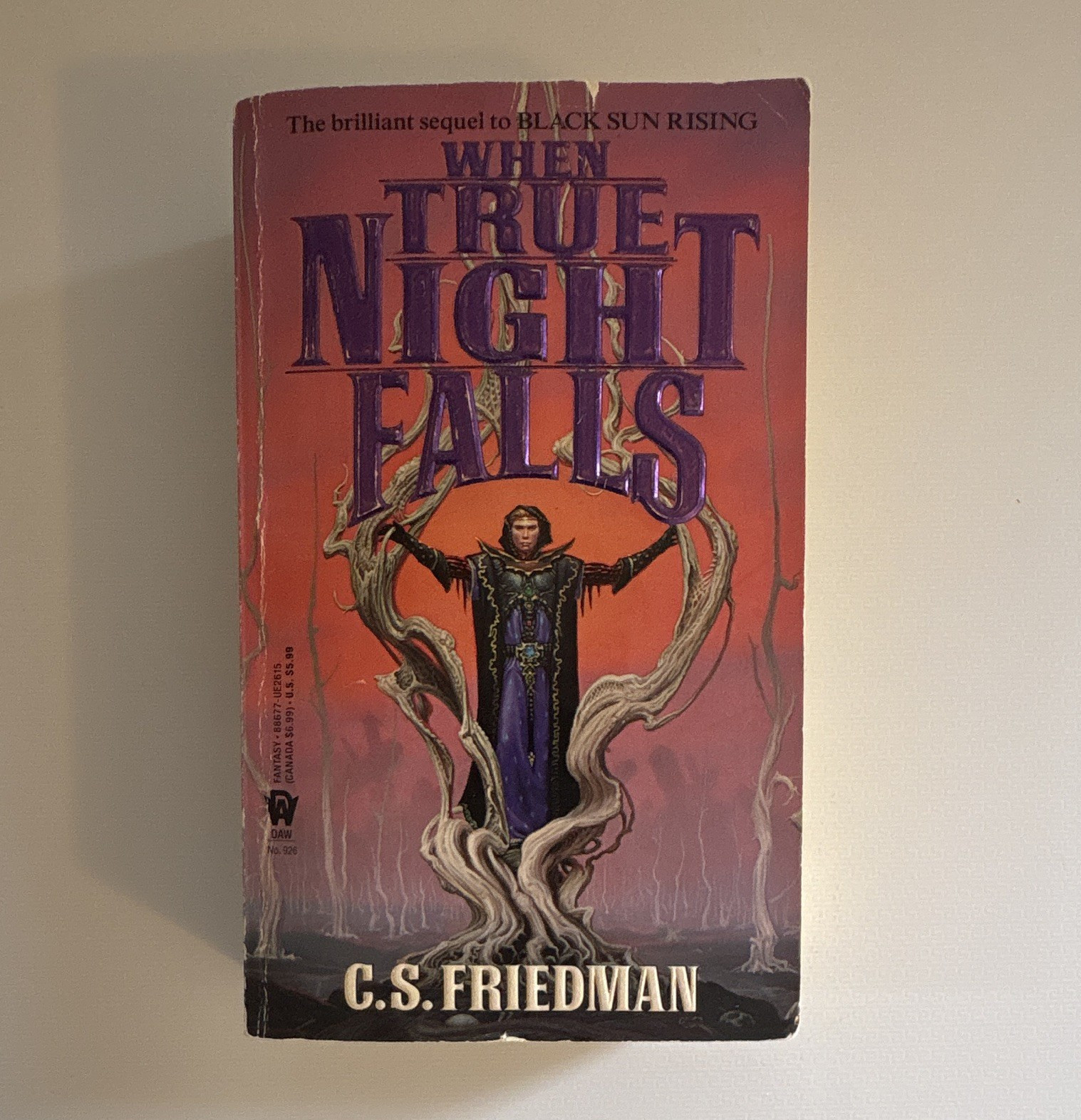 C. S. Friedman When True Night Falls (Coldfire Trilogy, DAW, 1993) MMPB 1st