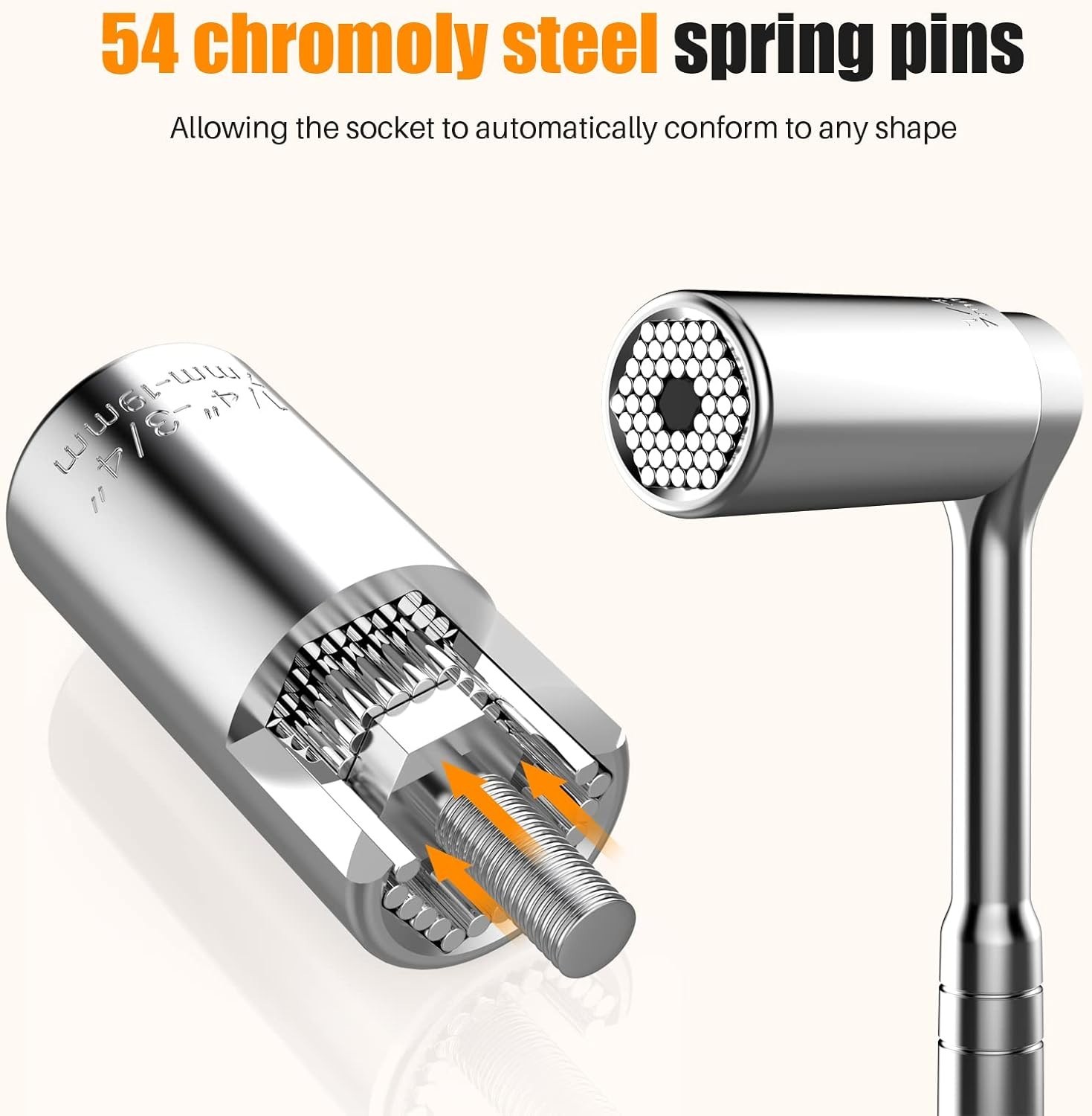 Professional Universal Socket Gifts – 7mm-19mm Tool Set with Power Drill Adapter