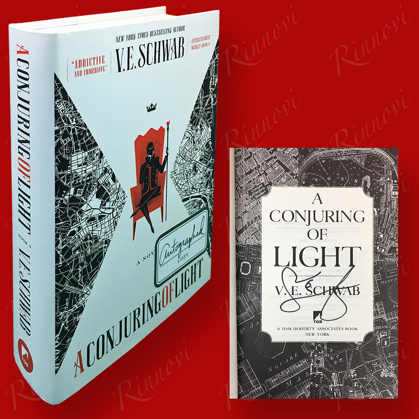 A Conjuring Of Light SIGNED V. E. Schwab (2017,HC,1st) BRAND NEW