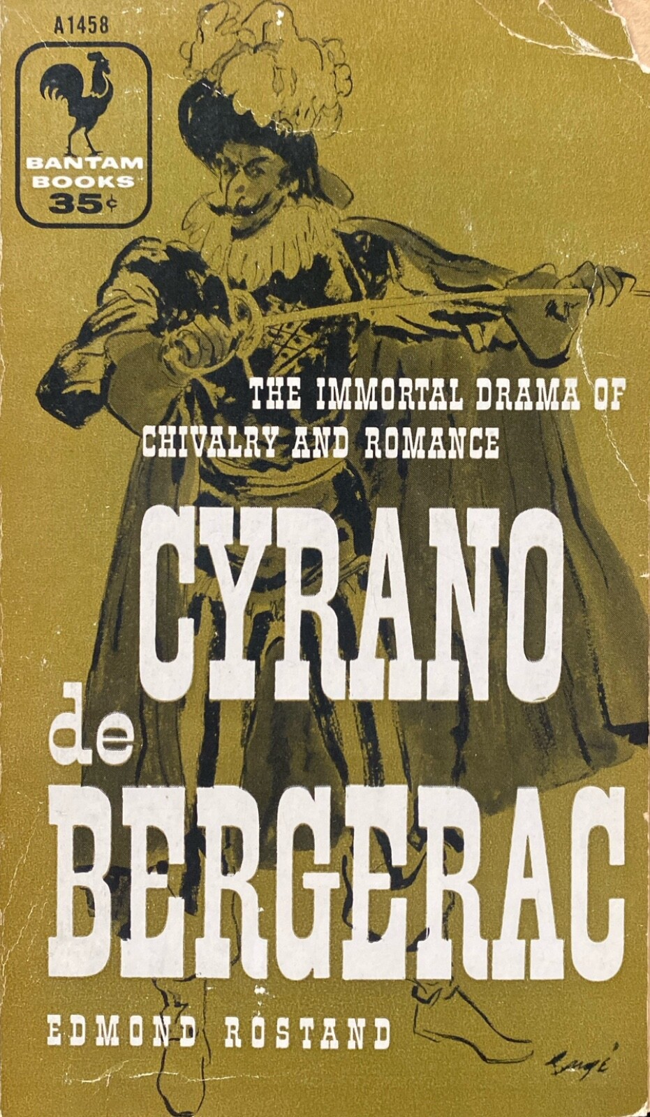 Cyrano de Bergerac by Edmond Rostand 1956 Bantam A1458 Paperback