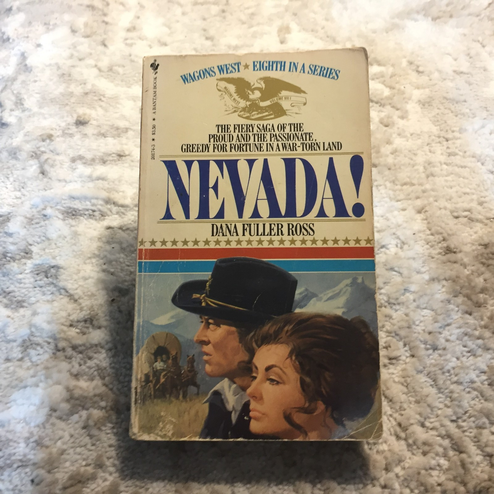 Nevada! Dana Fuller Ross 1988 Bantam Books Civil War Western Saga Paperback