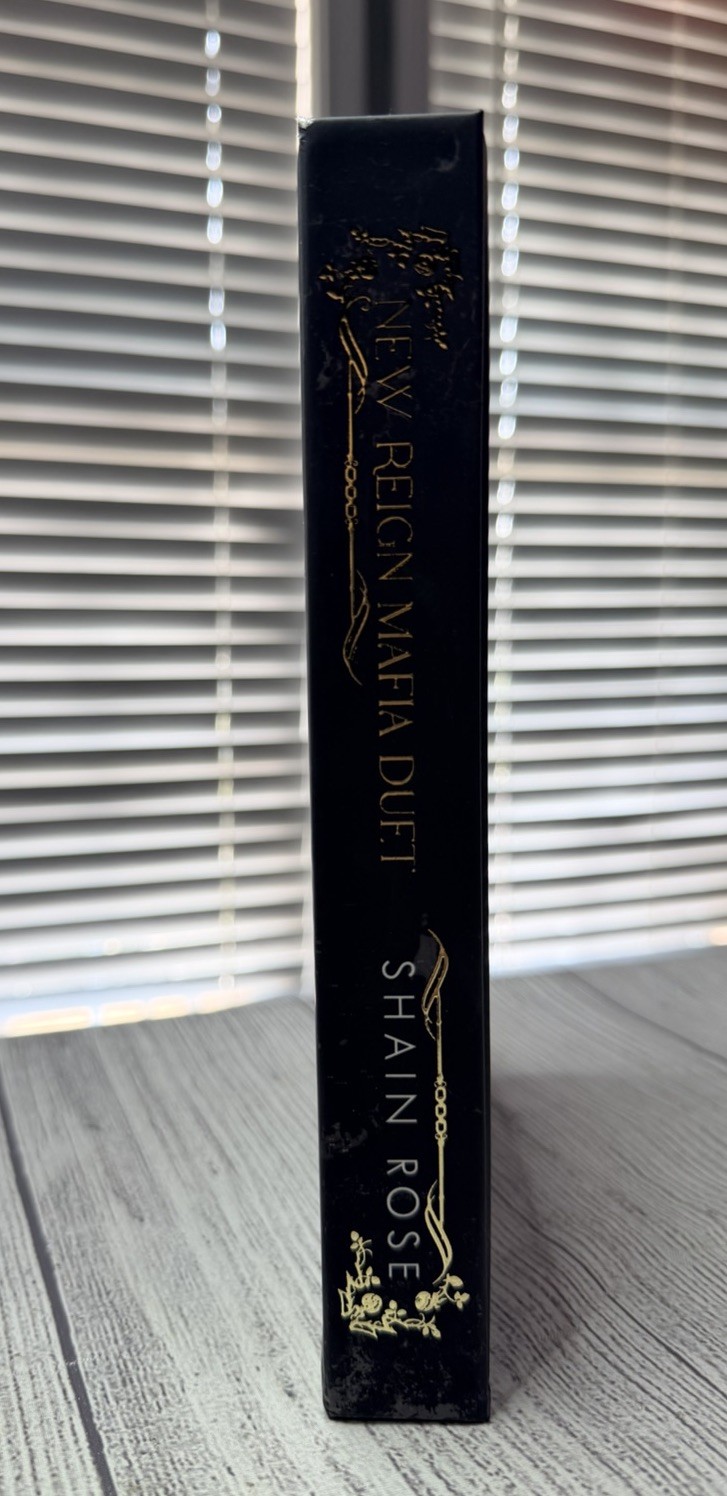 Shain Rose New Reign Mafia Duet Hardback Gold Foil Signing Exclusive Signed HTF