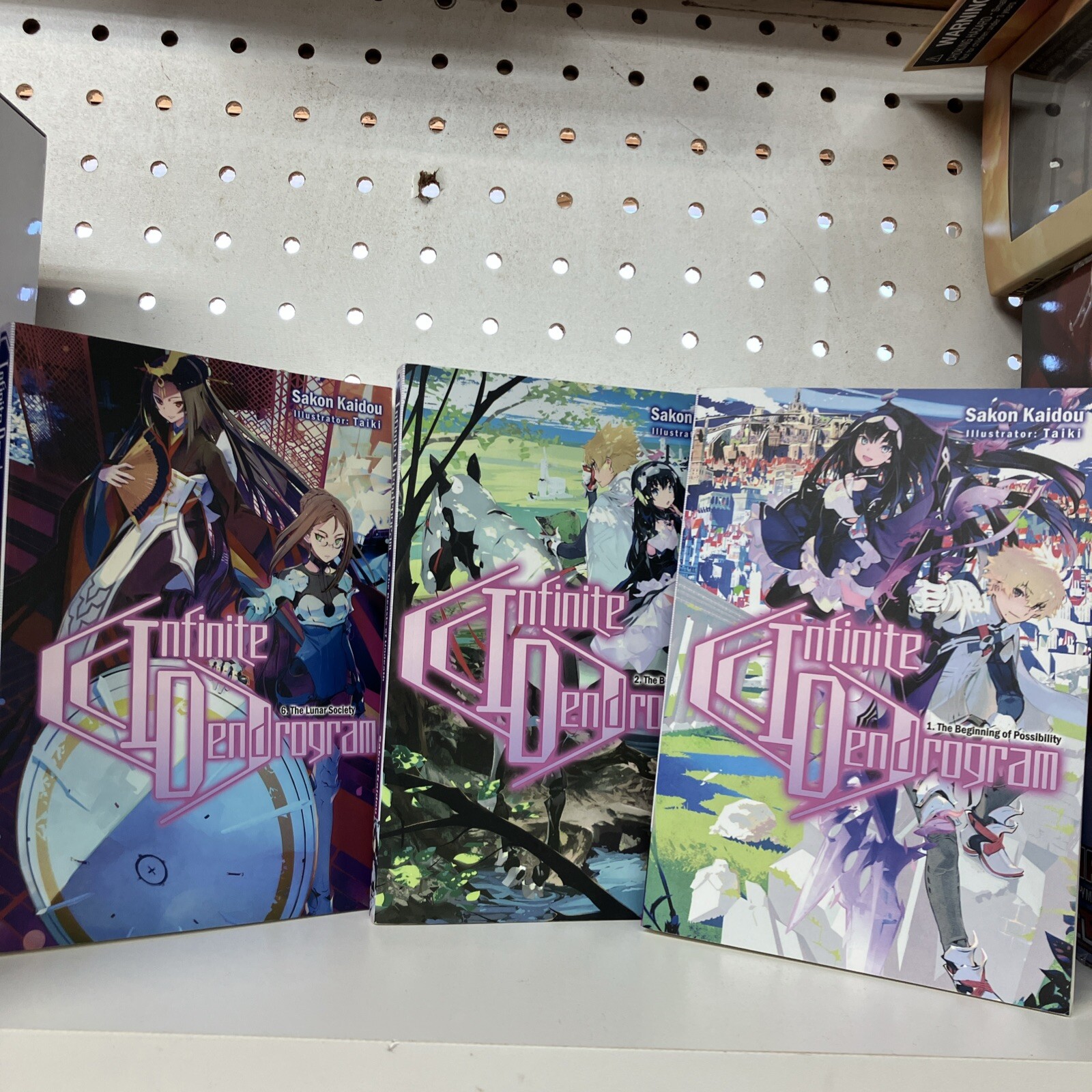 INFINITE DENDROGRAM LIGHT NOVEL SC VOL 1,2,6  J-NOVEL CLUB  (3 Books) J-NOVEL C