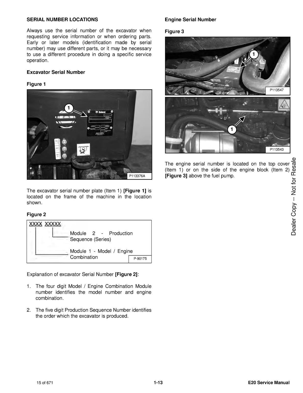 BOBCAT E20 Compact Excavator SN AWRH1101 and Up Service Manual , FOLDOUTS